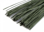 Drut florystyczny fi 1 mm, 40 cm / 10 szt. zielone.