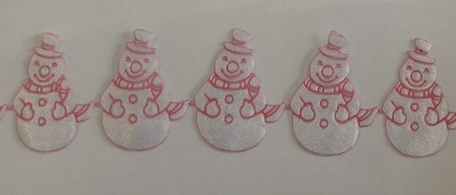 bałwanek biały czerwony