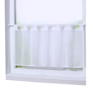 Zazdrostka woalowa 90 x 60 cm biała na szelkach.