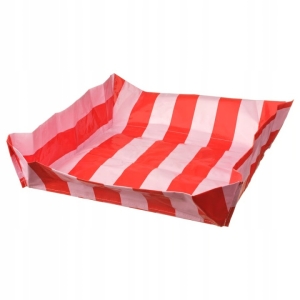  DOFTRIPS Mata do przesadzania roślin, w paski różowy/jaskrawoczerwony