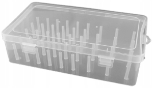  Pojemnik plastikowy na 42 szt. nici Transparentny 880501