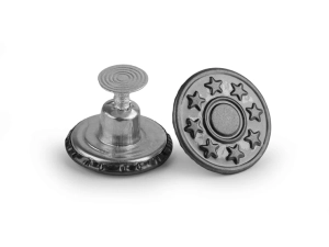 Guzik metalowy jeans 17 mm czarny nikiel 20 szt. 110992