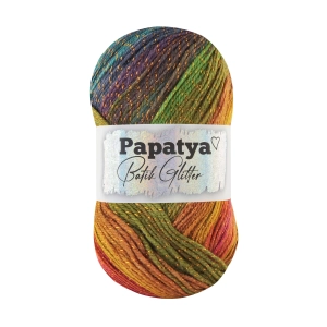  WŁÓCZKA PAPATYA BATIK GLITTER metalizowana 09