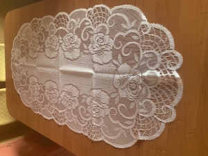 Serwetka żakardowa 207171/60y biała - 60 x 120 cm.