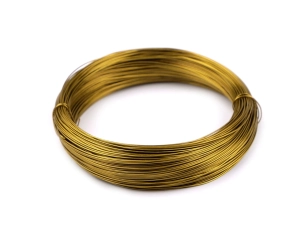 Drucik, drut  miękki miedziany 0,48 mm (40mb) złoty 310362