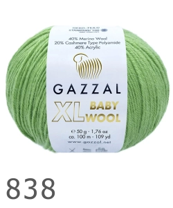 Włóczka Gazzal Baby Wool XL ( 838 )
