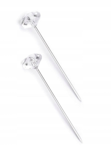 Szpilki nierdzewne ozdobne długość 49 mm diament 030073 (50szt)
