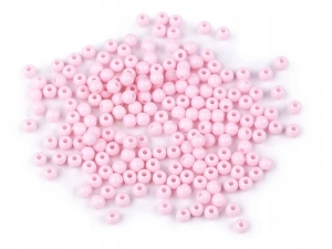 Koraliki plastikowe Color 4 mm Jasny róż 20 gr