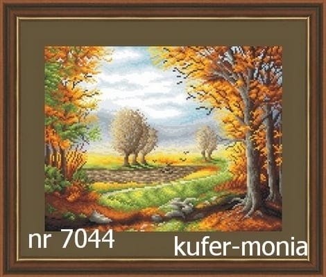 jesień na kanwie