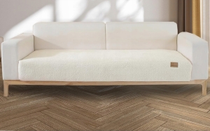 Narzuta lingky bawełna 90 cm x 180 cm beżowy