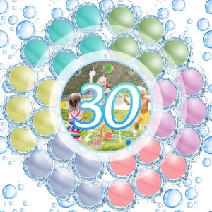 SILIKONOWE BALONY WODNE BOMBY DO BASENU ZABAWKA WODNA DO BASENU 30SZT