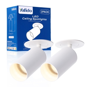 Reflektory sufitowe LED białe 2 pack 360° obrotowe Yafido GU10