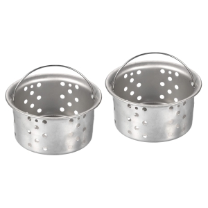 Sitko do zlewu metal 62 mm srebrny koszyk stal nierdzewna 2 szt