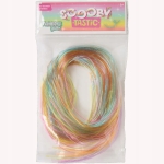 Żyłki Scoobytastic do tworzenia bransoletek Rainbow Glitter 40 szt