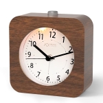 Zegar budzik aboveClock 10cm drewniany analogowy budzik podróżny Brązowy