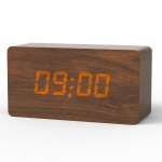 Zegar budzik aboveClock cyfrowy ładowany przez USB LED, 3 alarmy Brąz