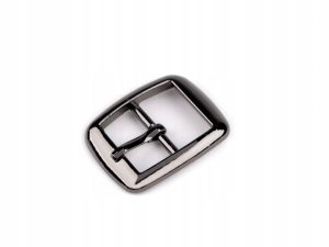 Klamra / sprzączka metalowa otwór do przewlekania 20 mm CZARNA 930697