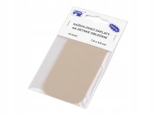 Łaty termo do naprasowania 7,6x4,9 cm naturalny jasny 900315 (10szt)