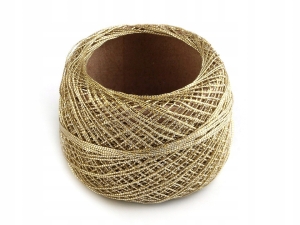 Sznurek metalizowany ozdobny złoty 0,5 mm 43–50 m 410059