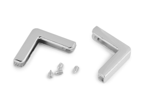 Narożnik metalowy skręcany do torebek i dodatków srebrne 27 mm 940696