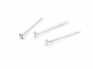 Szpilki nierdzewne ozdobne dł. 38 mm diament 030108