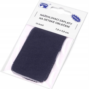 Łaty do naprasowania 7,6 × 4,9 cm granat – 10 sztuk 900315
