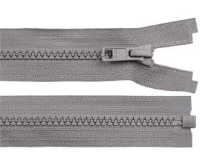 Zamek kostkowy YKK No 5 długość 70 cm szary