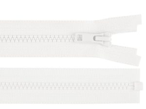 Zamek kostkowy YKK No 5 długość 75 cm biały