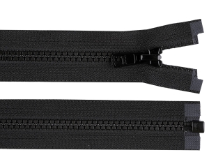 Zamek kostkowy YKK No 5 długość 75 cm czarny