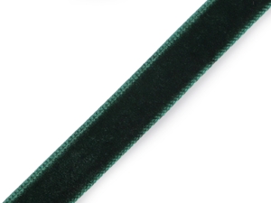 Tasiemka aksamitka szerokość 10 mm ciemna zielona 1 mb