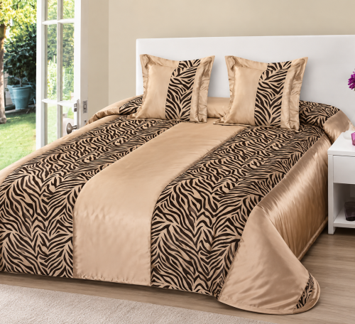 narzuta-satynowa-zebra-bezowo-brazowa-220x240-nl3422