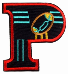 Łatka termo Literka "P"