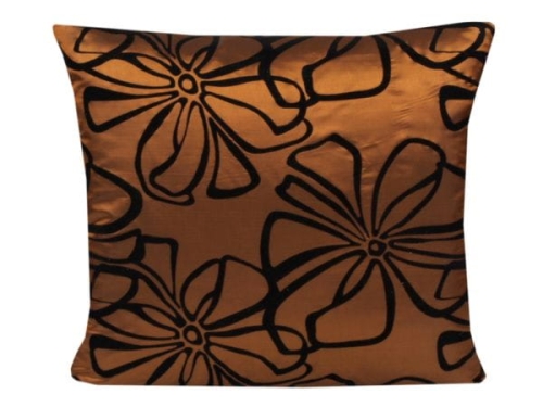 poszewka ozdobna satynowa 40 x 40 brazowa