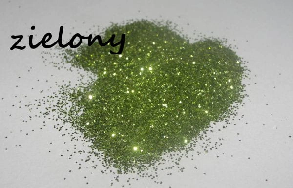 brokat zielony