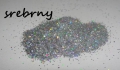 brokat srebrny